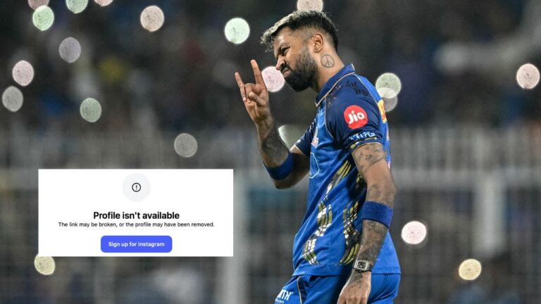 Hardik Pandya Follows Arshdeep Singh’s Footsteps, Removes His Entire Digital Tra – Hardik Pandya Deactivates Instagram Amidst IPL 2026 Turbulence