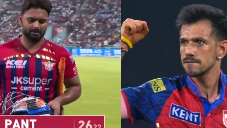 Yuzvendra Chahal Strikes: LSG Skipper Rishabh Pant Falls in High-Stakes Clash